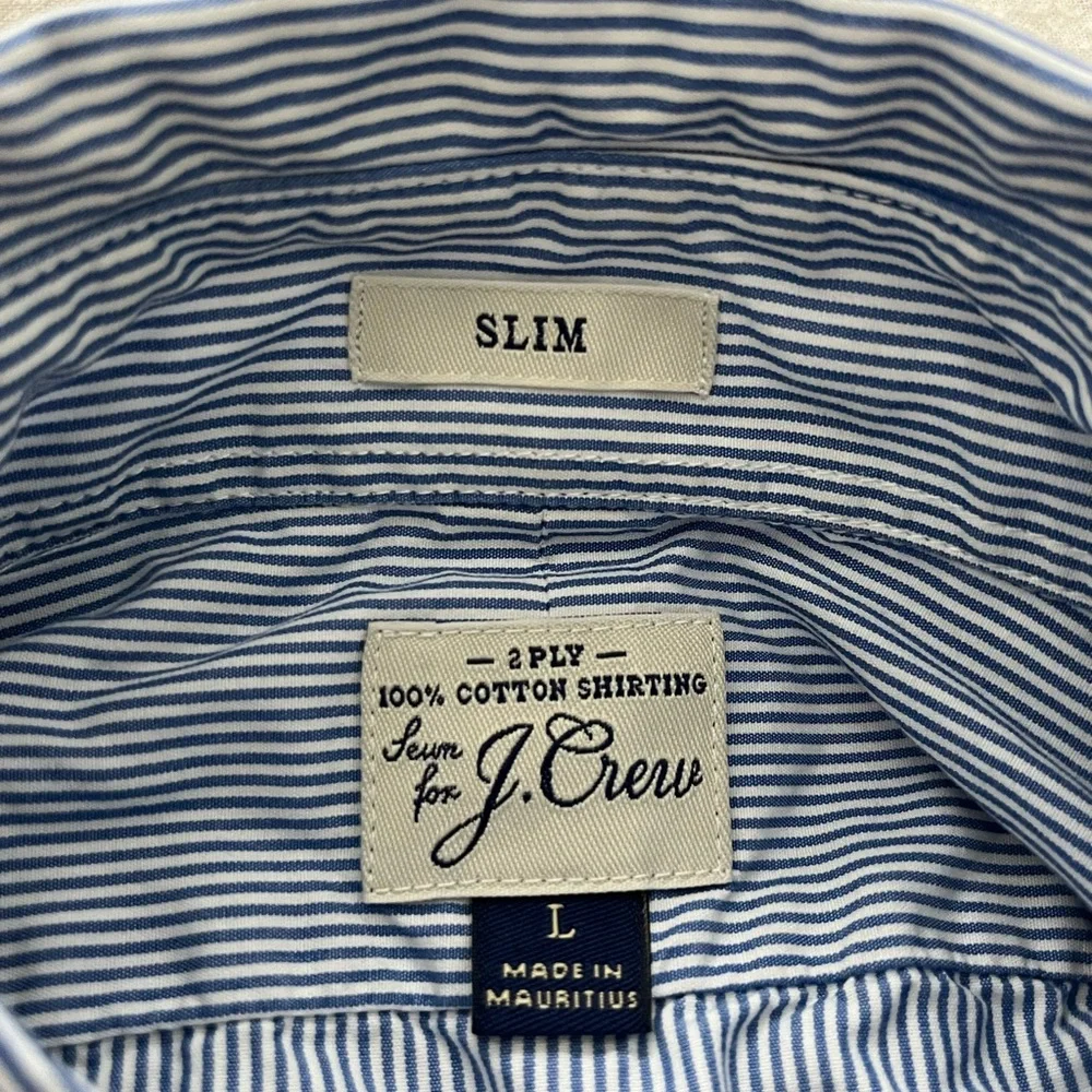 J Crew  slim long sleeve button down shirt